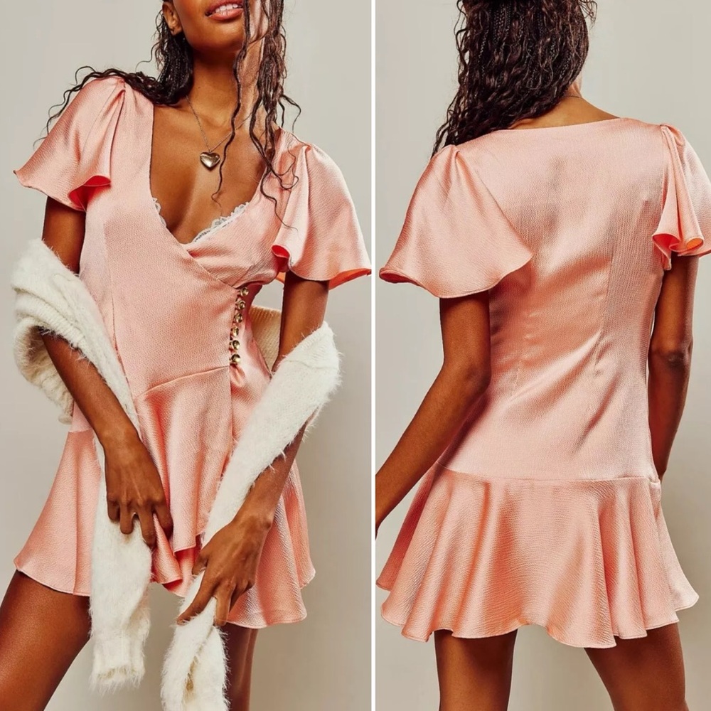 Free People Pink Mini Dress